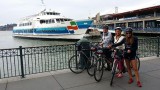 Met de boot terug, bekaf!