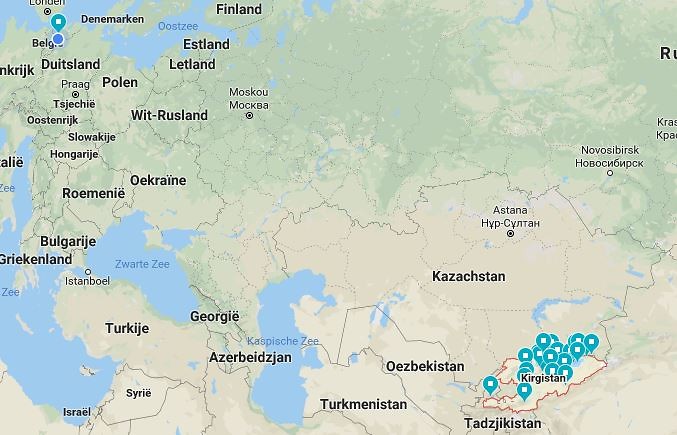 world map kyrgyzstan