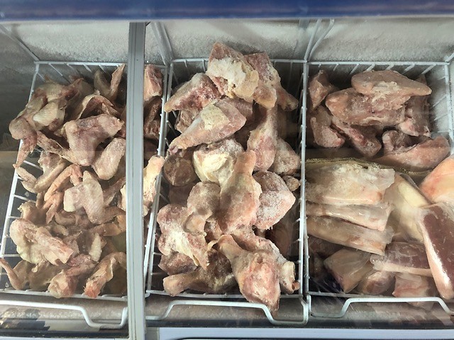 Vlees in supermarkt
