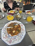 Eten bij Taj Mahal