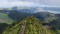 Sete Cidades - Wooden pathway