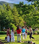 Dansen in park