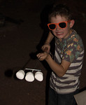 En zo doe je dat dus, marshmellows boven de BBQ
