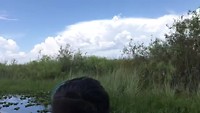 Kenzi op de airboat