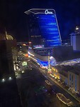 Uitzicht vanuit onze kamer in Las Vegas