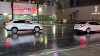 Beetje regen in Las Vegas...