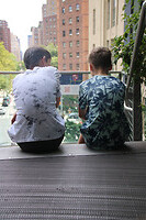 Een uitkijkpuntje op de High Line...