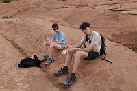 Onderweg naar Delicate Arch