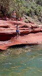 Jumping from cliffs