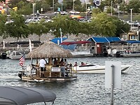 Floating Tiki-bar