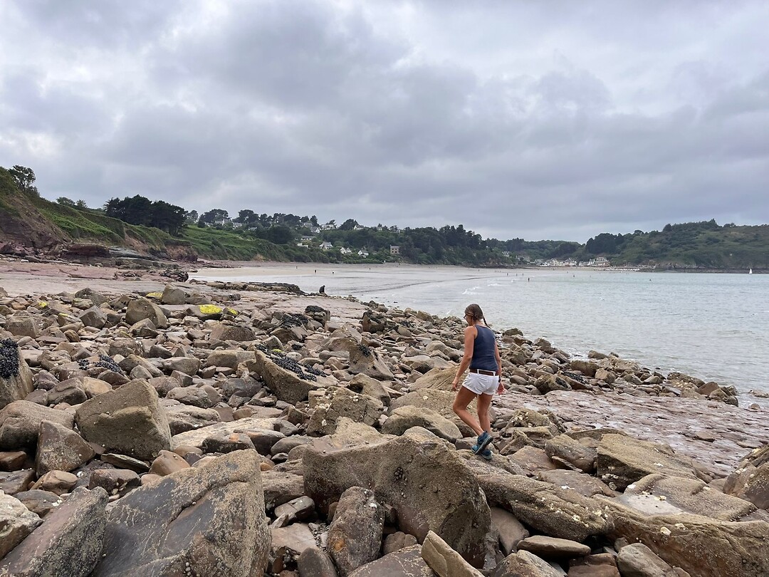 rennen over de stenen