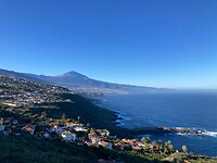 vanaf ons balkon uitzicht op El Teide