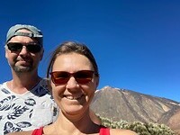 selfie voor El Teide