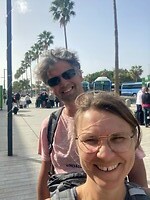 een laatste selfie naar onze kids voor we terugvliegen