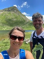 steile hike tot het eerste bergmeer gelukt!