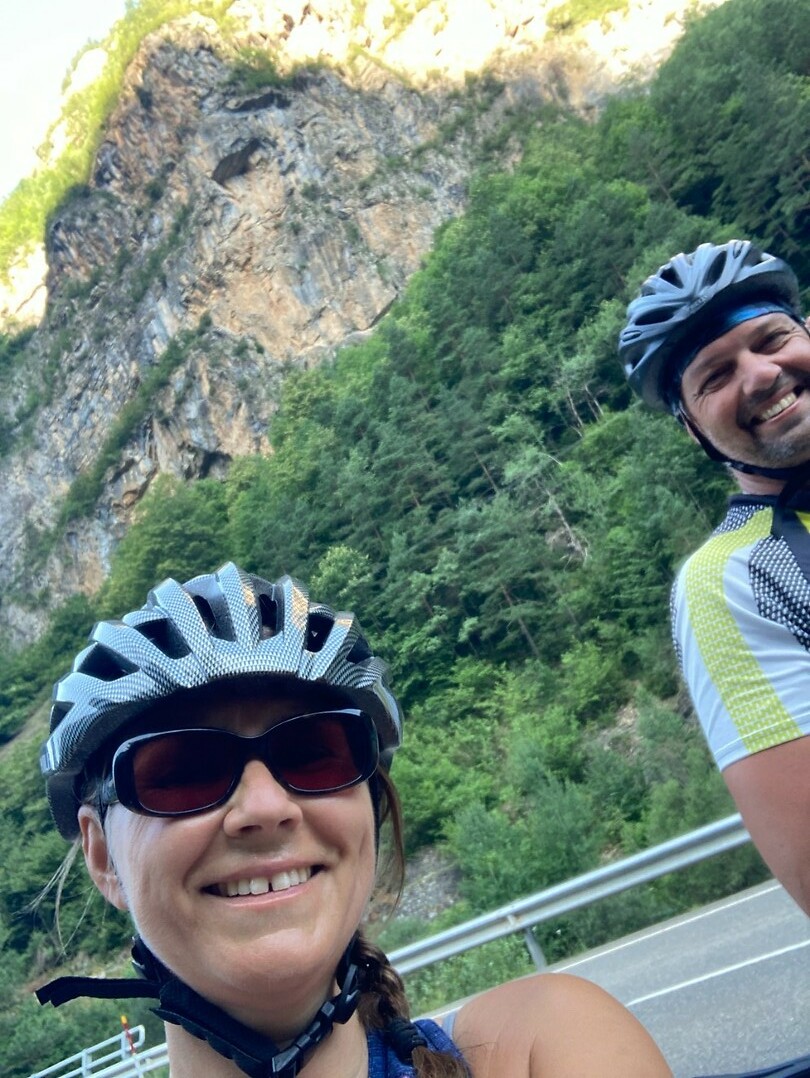fietsen in de bergen is tof
