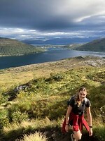 Uitzicht op Tromsø in de verte