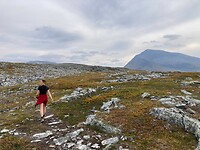 we gaan naar de top van die berg in de verte