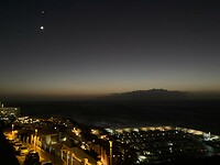het haventje van Los Gigantes by night