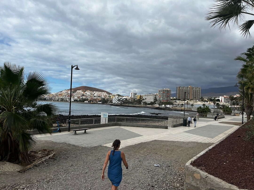 langs de boulevard van Los Cristianos