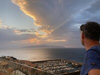 prachtig uitzicht vanaf ons terras richting La Gomera
