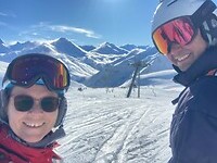selfie in de sneeuw