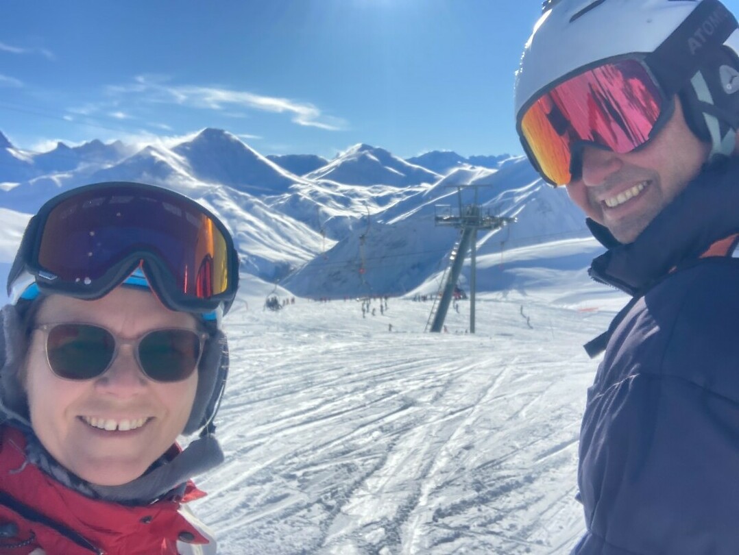 selfie in de sneeuw