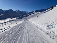 rustig op de piste