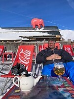 theetje en biertje op de piste