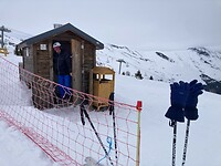 toilet op de berg
