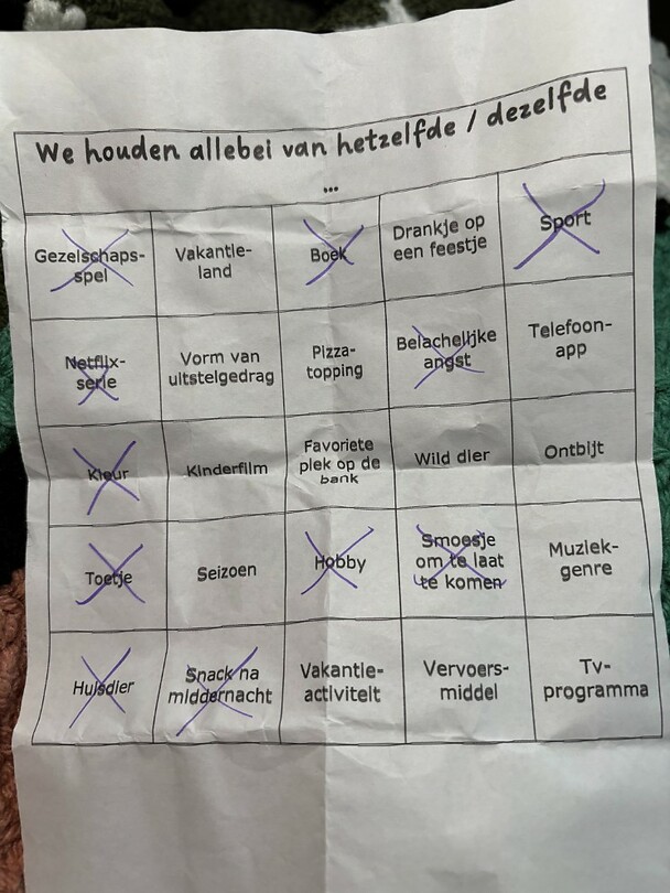 bingo kaart