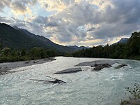 La Durance met de glacier in de verte