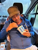 schapenkwark met perzikcompote