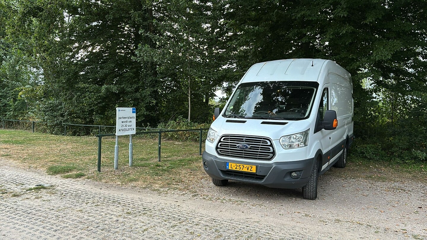 waterpas geparkeerd!