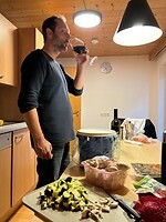 Erik en ik koken eten