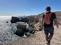 mooie hike langs de kust