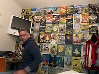 F1 kamer met leuk behang
