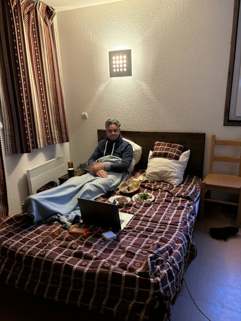 chillen op de bedbank