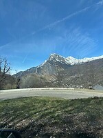 mooie bergen langs de route