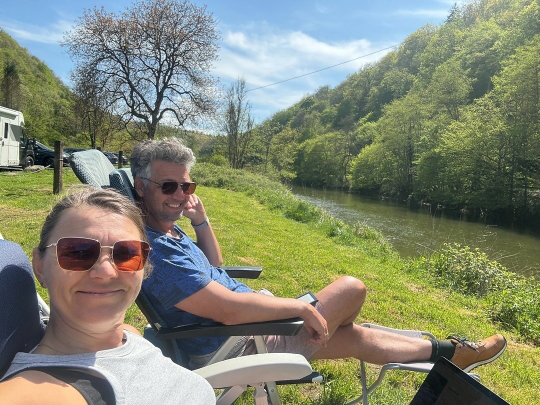 chillen aan het water