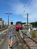 met de trein