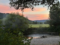 de avond valt mooi