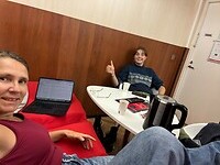 chillen op onze hotelkamer