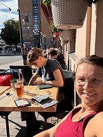 zon, terras, thee, boek