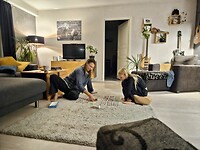 spelletje met Minke