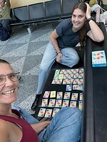 spelletje op de airport