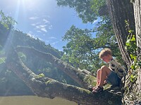 Kamperen aan de Kwelera rivier
