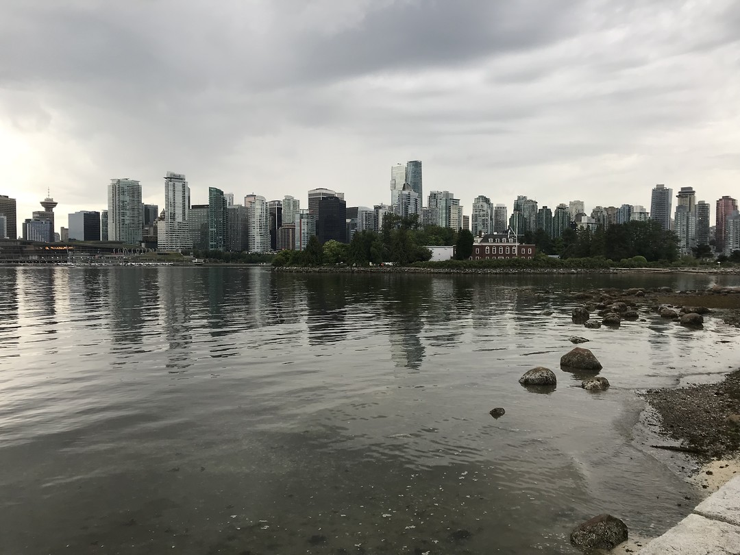Skyline vanaf Stanley Park