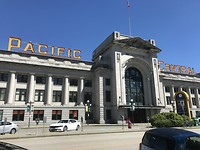 Mooie gebouw van Vancouver Pacific Station