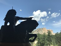 Crazy Horse met het voorbeeld hoe hij moet worden